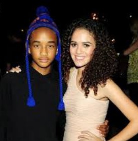 Jaden Smith with his first girlfriend.